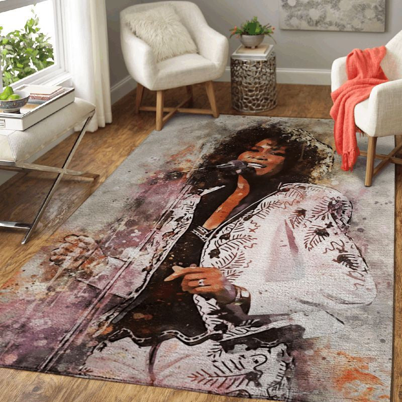 Whitney Houston I Will Always Love You Art Teppich, Teppiche - Outdoor Teppich, Teppich Wohnzimmer, Küchenteppich, Kinderzimmer, Modern