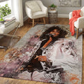 Whitney Houston I Will Always Love You Art Teppich, Teppiche - Outdoor Teppich, Teppich Wohnzimmer, Küchenteppich, Kinderzimmer, Modern