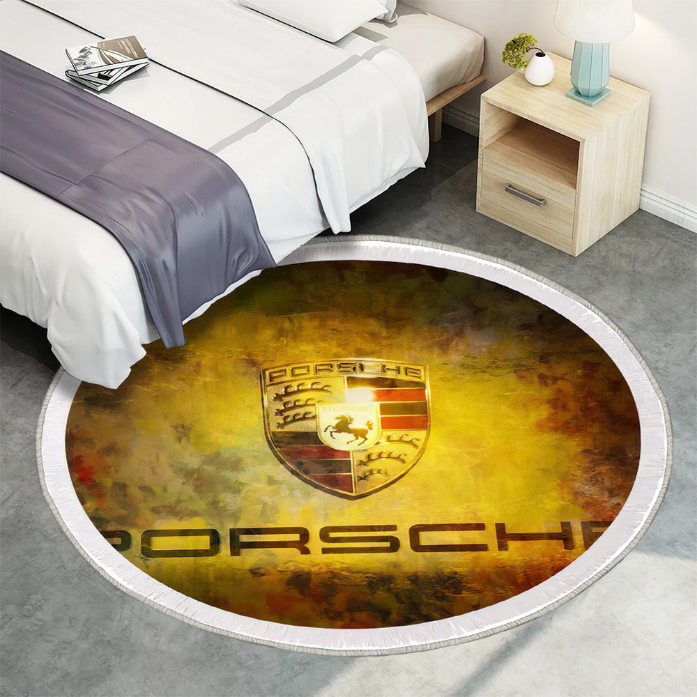 Eben für immer Porsche Teppich Rund, Teppiche - Outdoor Teppich Rund, Teppich Wohnzimmer, Carpet, Rug