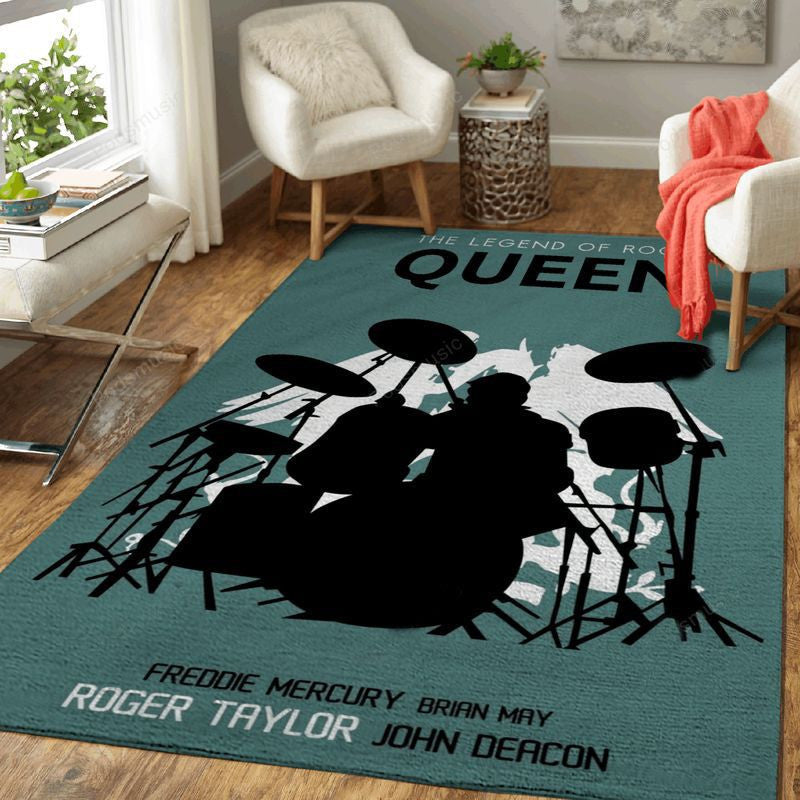 Queen Roger Taylor Artwork Music Art1001 Teppich, Teppiche - Outdoor Teppich, Teppich Wohnzimmer, Küchenteppich, Kinderzimmer, Modern