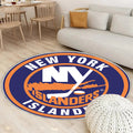 New York Islanders Circle Logo Teppich Rund, Teppiche - Outdoor Teppich Rund, Teppich Wohnzimmer, Carpet, Rug
