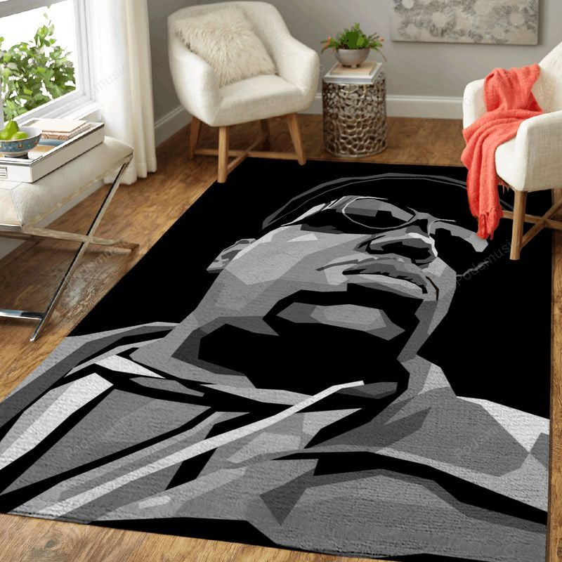 The Notorious Big Bw Music Art Teppich, Teppiche - Outdoor Teppich, Teppich Wohnzimmer, Küchenteppich, Kinderzimmer, Modern
