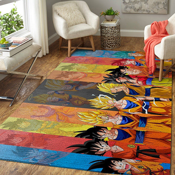 Dragon Ball S Goku Transformations Film teppich, teppiche - outdoor teppich, teppich wohnzimmer, Küchenteppich, kinderzimmer, modern