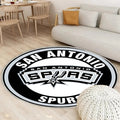Kreislogo der San Antonio Spurs Teppich Rund, Teppiche - Outdoor Teppich Rund, Teppich Wohnzimmer, Carpet, Rug
