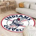 Cleveland Indianer kreisen LOGO ein Teppich Rund, Teppiche - Outdoor Teppich Rund, Teppich Wohnzimmer, Carpet, Rug