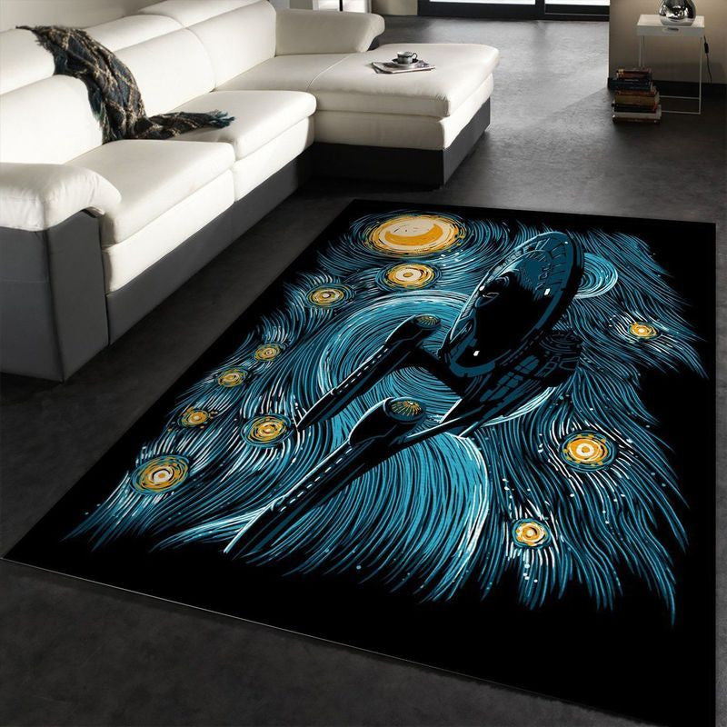 Starry Trek Starry Art Teppich, Teppiche - Outdoor Teppich, Teppich Wohnzimmer, Küchenteppich, Kinderzimmer, Modern