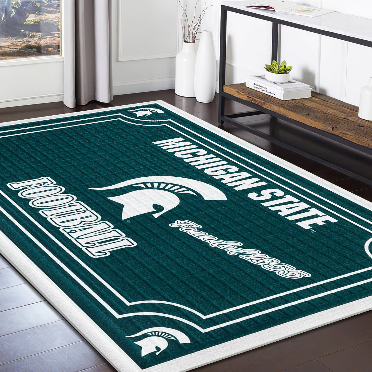Michigan State Spartans Embossed teppich, teppiche - geprägt outdoor teppich, teppich wohnzimmer , Küchenteppich, kinderzimmer, modern