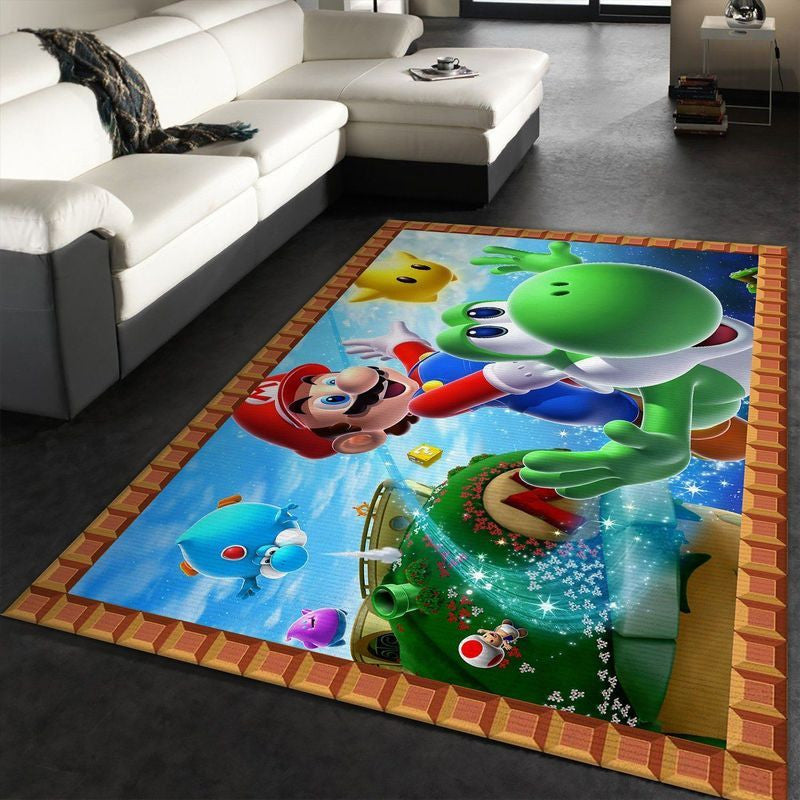 Super Mario 76 Teppich, Teppiche - Outdoor Teppich, Teppich Wohnzimmer, Küchenteppich, Kinderzimmer, Modern