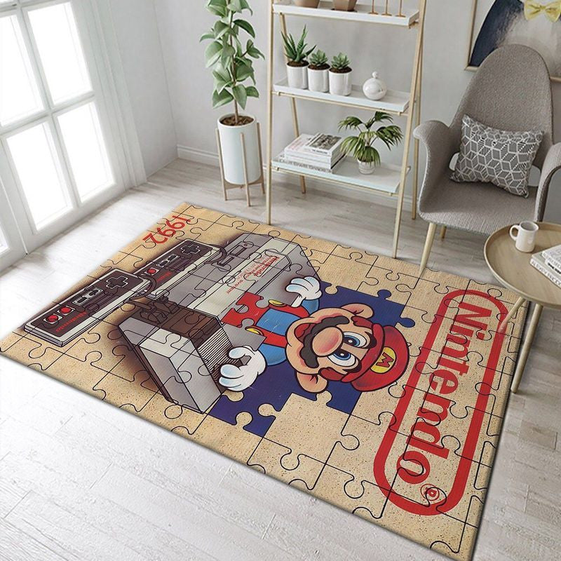 Super Mario 92 Teppich, Teppiche - Outdoor Teppich, Teppich Wohnzimmer, Küchenteppich, Kinderzimmer, Modern