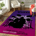 Queen Roger Taylor Artwork Music Art1002 Teppich, Teppiche - Outdoor Teppich, Teppich Wohnzimmer, Küchenteppich, Kinderzimmer, Modern