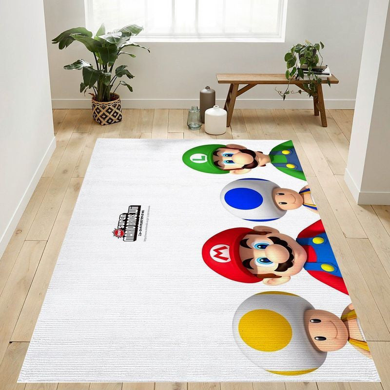 Super Mario 44 Teppich, Teppiche - Outdoor Teppich, Teppich Wohnzimmer, Küchenteppich, Kinderzimmer, Modern