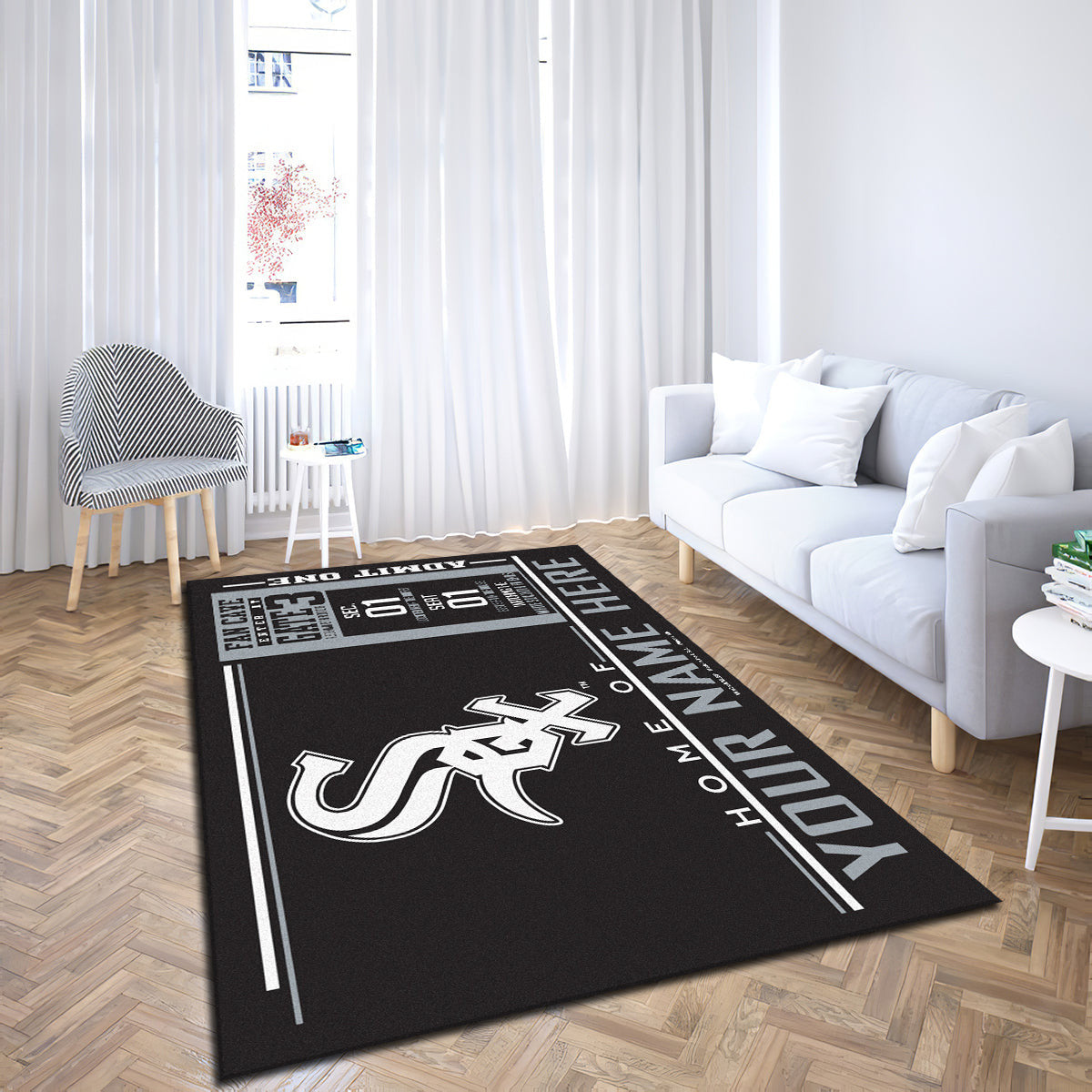 Chicago White Sox teppich, teppiche - outdoor teppich, teppich wohnzimmer , Küchenteppich, kinderzimmer, modern
