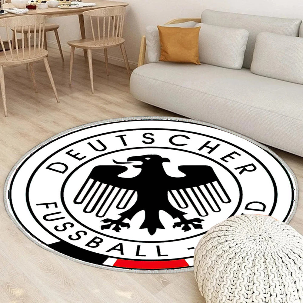 Deutsche Fußballnationalmannschaft 2014 Fifa World Cup Teppich Rund, Teppiche - Fußball Outdoor Teppich Rund, Emblem Teppich Wohnzimmer, Carpet, Rug