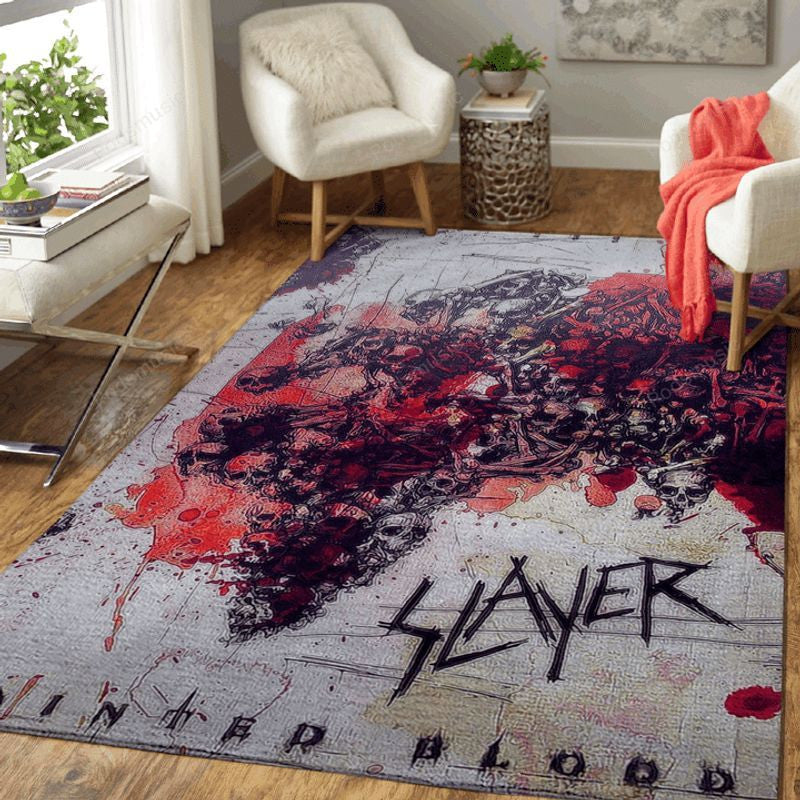 Slayer Band Rock Music Legend Art1001 Teppich, Teppiche - Outdoor Teppich, Teppich Wohnzimmer, Küchenteppich, Kinderzimmer, Modern
