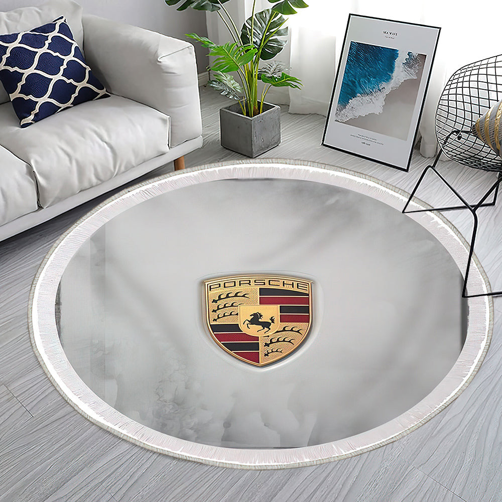 Porsche Teppich Rund, Teppiche - Outdoor Teppich Rund, Teppich Wohnzimmer, Carpet, Rug