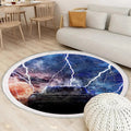 Porsche Gewitter Teppich Rund, Teppiche - Outdoor Teppich Rund, Teppich Wohnzimmer, Carpet, Rug