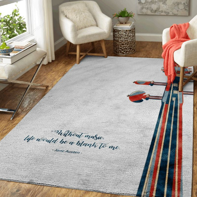Violin Quote Music Quote Art Teppich, Teppiche - Outdoor Teppich, Teppich Wohnzimmer, Küchenteppich, Kinderzimmer, Modern