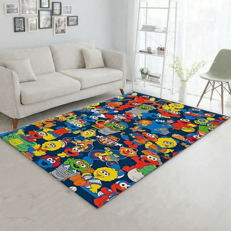 Sesame Street Muppets Characters Teppich, Teppiche - Outdoor Teppich, Teppich Wohnzimmer, Küchenteppich, Kinderzimmer, Modern