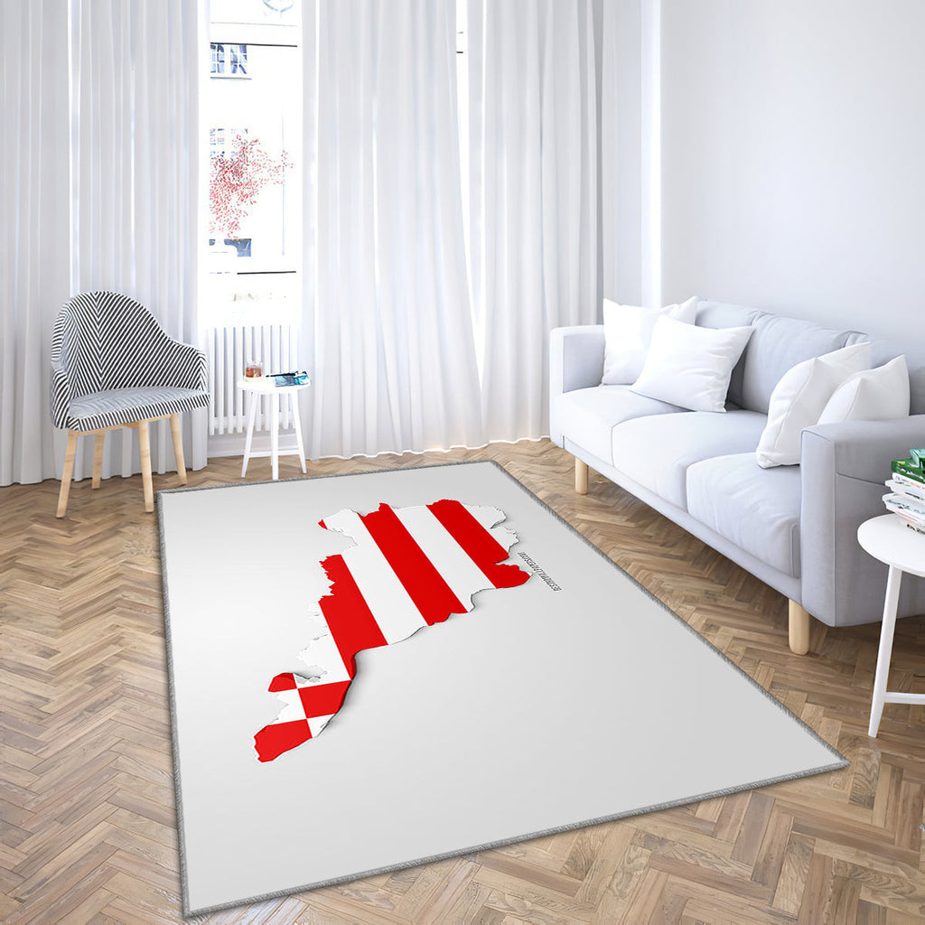 Bremen Map Silhouette Teppich, Teppiche - 3D-Flagge Von Bremen Outdoor Teppich, Teppich Wohnzimmer, Küchenteppich, Kinderzimmer, Modern