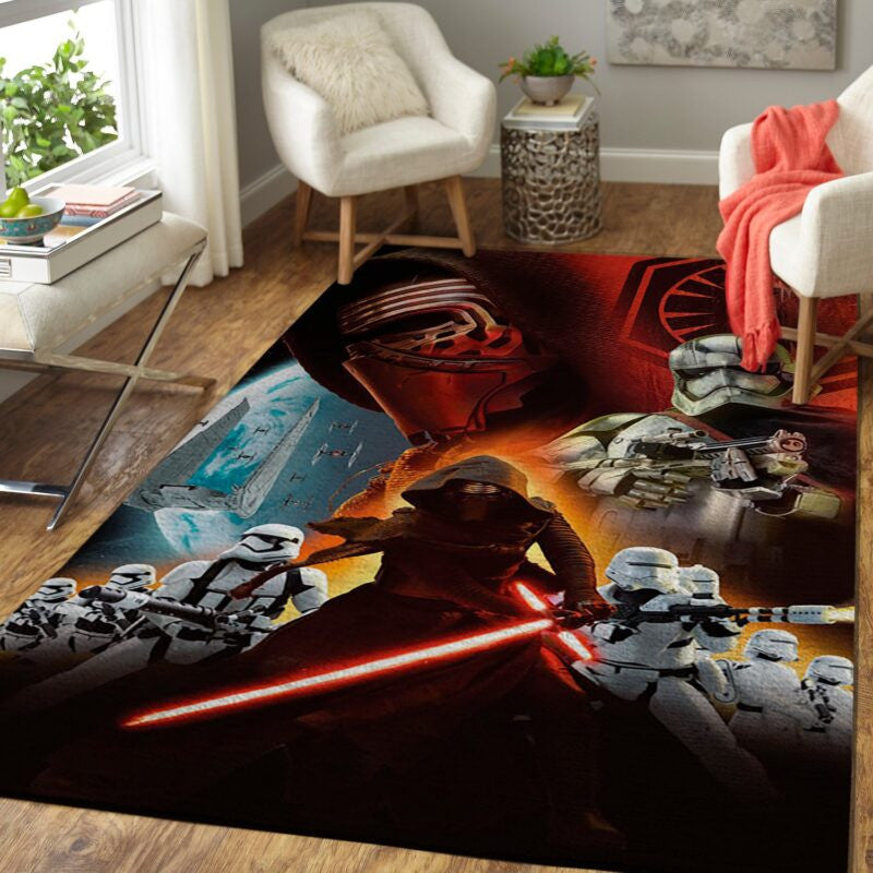 Star Wars Die Macht Erweckt 1 Teppich, Teppiche - Outdoor Teppich, Teppich Wohnzimmer, Küchenteppich, Kinderzimmer, Modern
