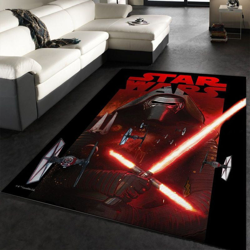 Star War Kylo Ren Teppich, Teppiche - Outdoor Teppich, Teppich Wohnzimmer, Küchenteppich, Kinderzimmer, Modern