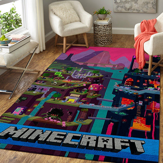 Minecraft Area Video Game teppich, teppiche - Videospiel M3 outdoor teppich, teppich wohnzimmer, Küchenteppich, kinderzimmer, modern