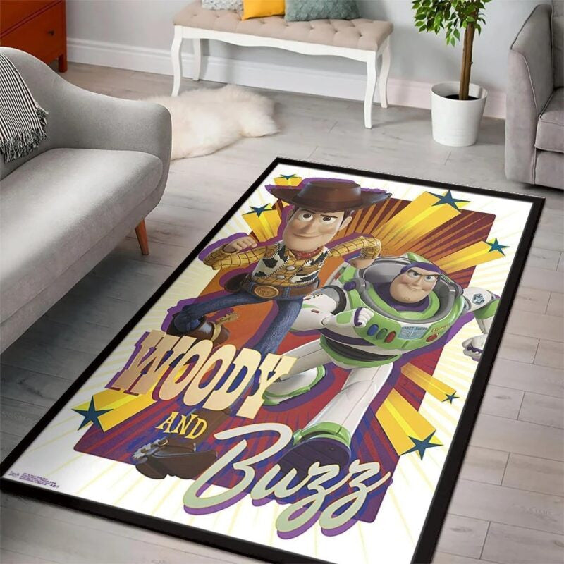 Toy Story Woody Disney Filmee1002 Teppich, Teppiche - Outdoor Teppich, Teppich Wohnzimmer, Küchenteppich, Kinderzimmer, Modern