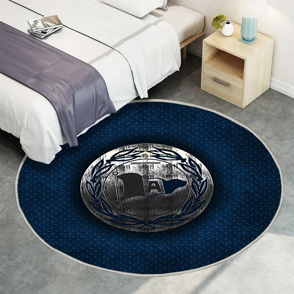 Fc Arminia Bielefeld Teppich Rund, Teppiche - Blaues Metall Outdoor Teppich Rund, Bundesliga 2 Teppich Wohnzimmer, Carpet, Rug