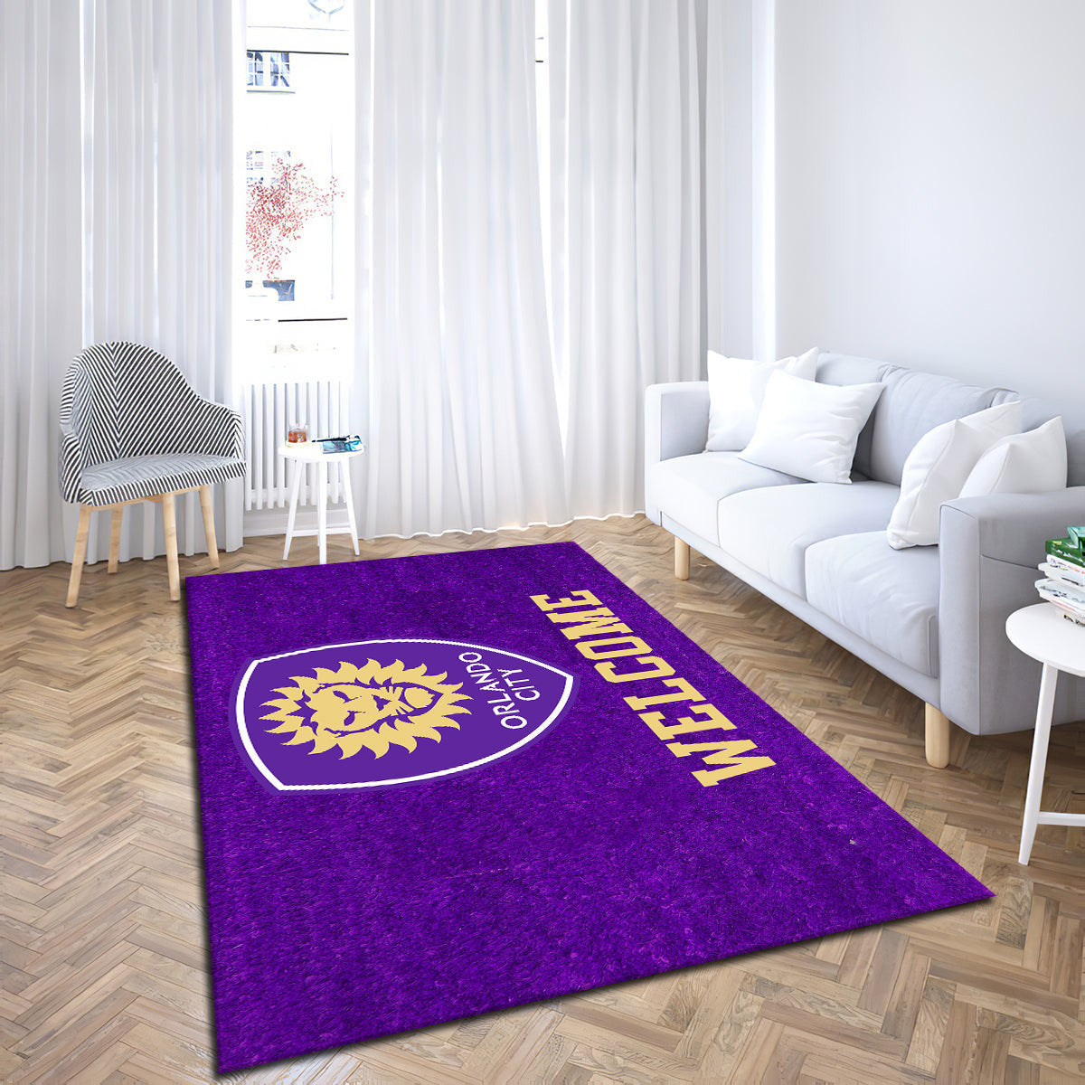 Orlando City Sc Welcome teppich, teppiche - willkommen outdoor teppich, teppich wohnzimmer , Küchenteppich, kinderzimmer, modern