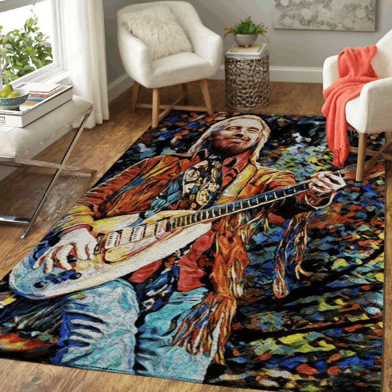 Tom Petty Art Music Art1002 Teppich, Teppiche - Outdoor Teppich, Teppich Wohnzimmer, Küchenteppich, Kinderzimmer, Modern