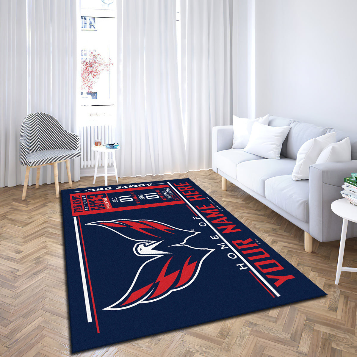 Washington Capitals teppich, teppiche - Hauptstädte outdoor teppich, teppich wohnzimmer , Küchenteppich, kinderzimmer, modern