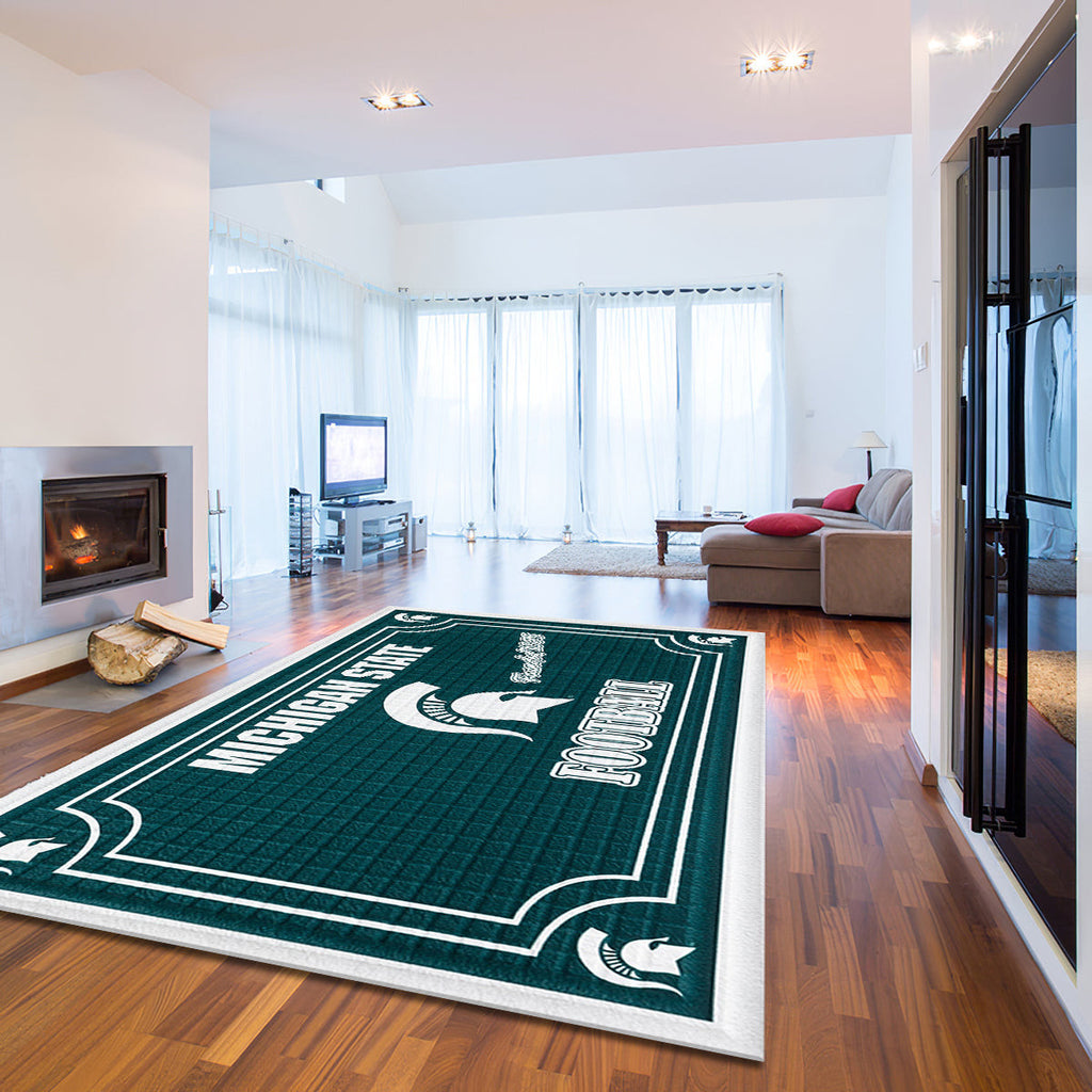 Michigan State Spartans Embossed teppich, teppiche - geprägt outdoor teppich, teppich wohnzimmer , Küchenteppich, kinderzimmer, modern