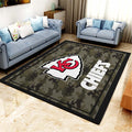 Kansas City Chiefs Fubballmannschaft Nfl Sport Camo teppich, teppiche - outdoor teppich, teppich wohnzimmer, Küchenteppich, kinderzimmer, modern