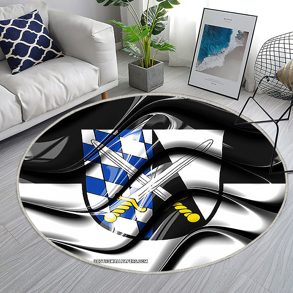 Abensberg Flag Städte Deutschlands Teppich Rund, Teppiche - Europa Outdoor Teppich Rund, Flagge Von Abensberg Teppich Wohnzimmer, Carpet, Rug