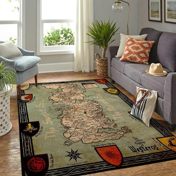 Game of Thrones Karte teppich, teppiche - outdoor teppich, teppich wohnzimmer, Küchenteppich, kinderzimmer, modern