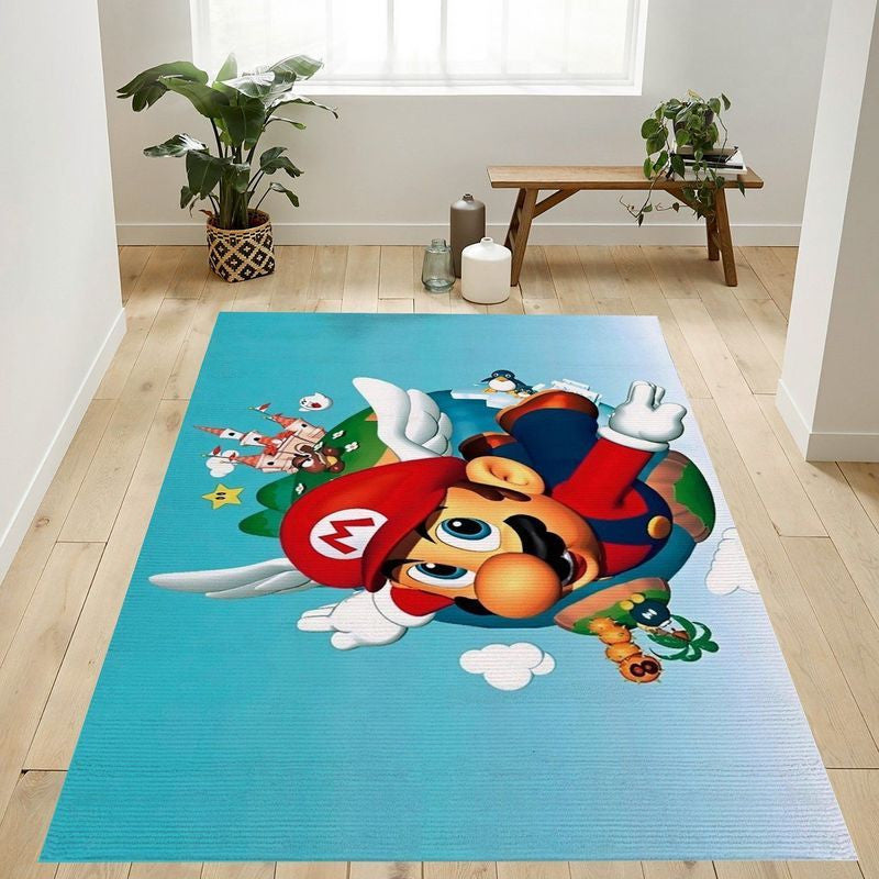 Super Mario 58 Teppich, Teppiche - Outdoor Teppich, Teppich Wohnzimmer, Küchenteppich, Kinderzimmer, Modern