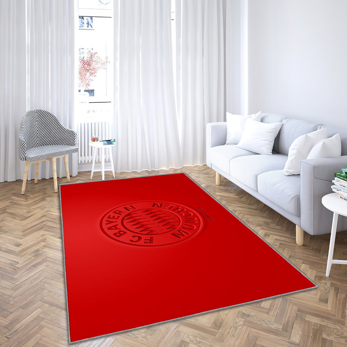 Fc Bayern Munich Teppich, Teppiche - Deutscher Fußballverein Outdoor Teppich, Teppich Wohnzimmer, Küchenteppich, Kinderzimmer, Modern 1