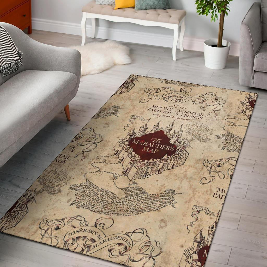Harry Potter The Marauders Map teppich - Harry Potter die Karte der Plünderer outdoor teppich, teppiche wohnzimmer, Küchenteppich, kinderzimmer