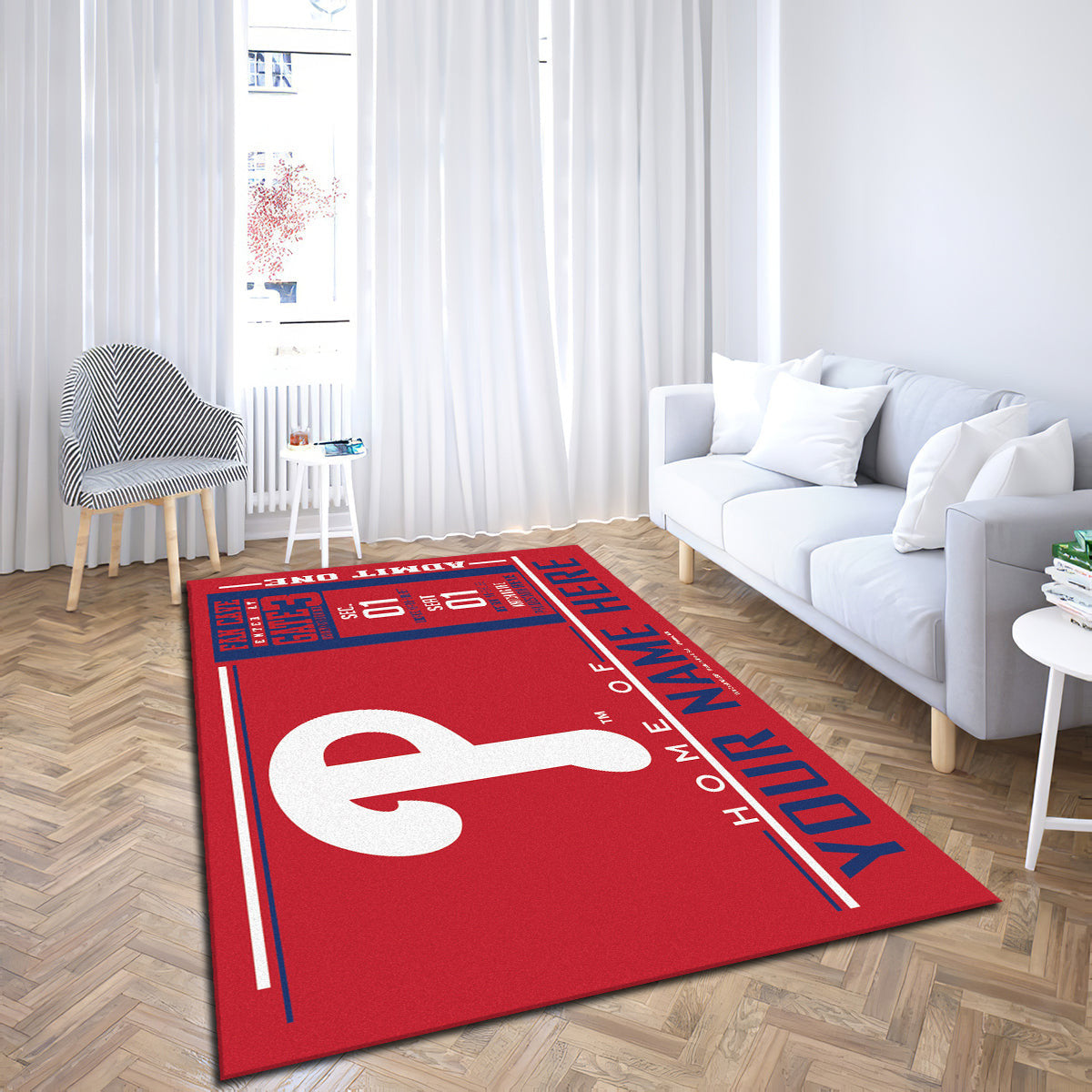 Philadelphia Phillies teppich, teppiche - outdoor teppich, teppich wohnzimmer , Küchenteppich, kinderzimmer, modern