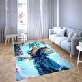 Vegito Blue Dragon Ball Super Lieblings Karikatur1002 Teppich, Teppiche - Outdoor Teppich, Teppich Wohnzimmer, Küchenteppich, Kinderzimmer, Modern