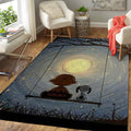 Snoopy Weihnachten 2 teppich, teppiche - outdoor teppich, teppich wohnzimmer, Küchenteppich, kinderzimmer, modern