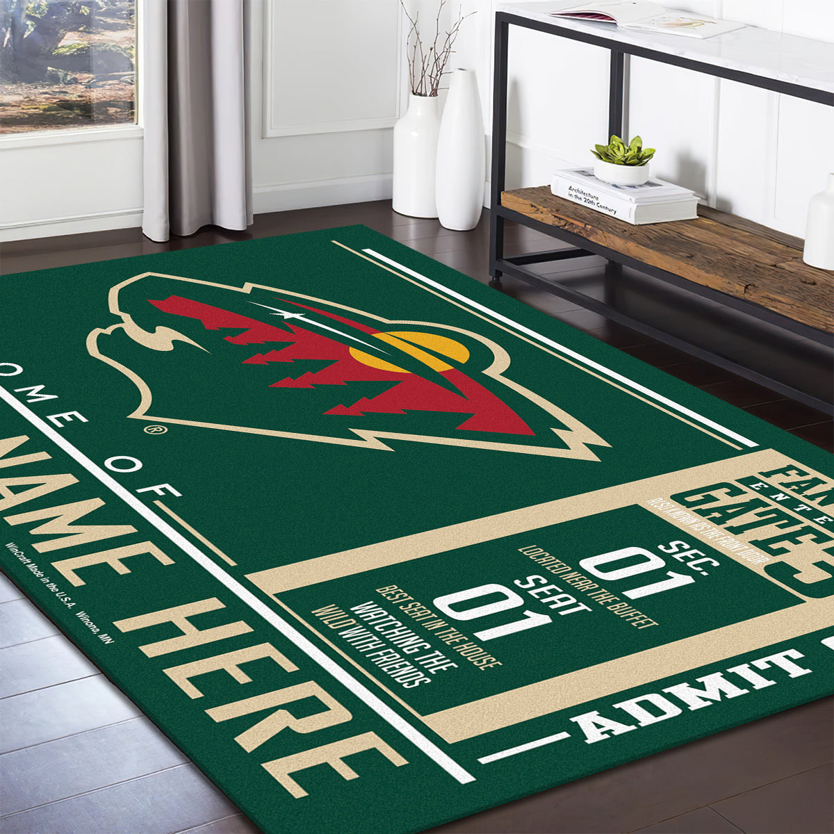 Minnesota Wild teppich, teppiche - outdoor teppich, teppich wohnzimmer , Küchenteppich, kinderzimmer, modern