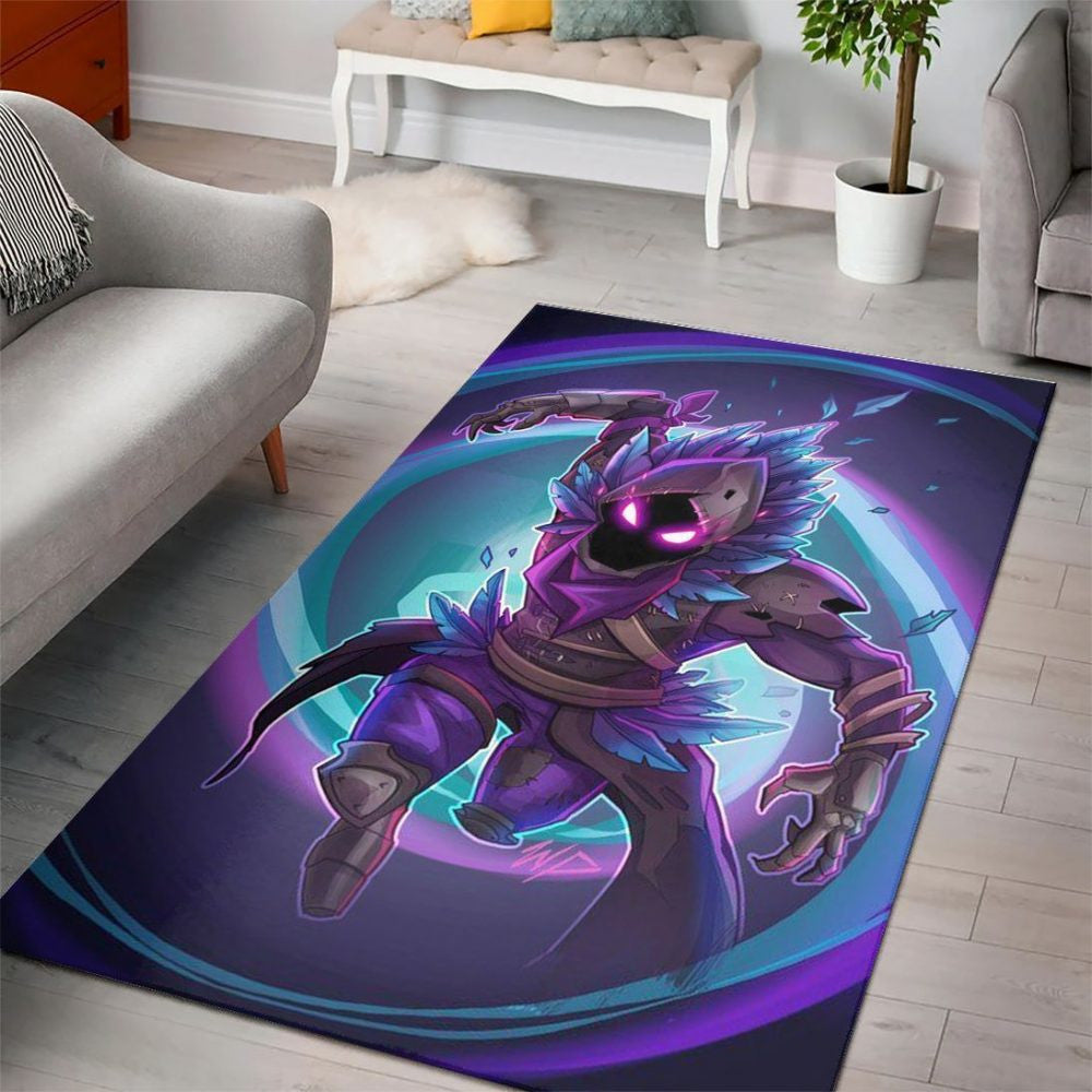 Raven Fortnite Epic Teppich, Teppiche - Outdoor Teppich, Teppich Wohnzimmer, Küchenteppich, Kinderzimmer, Modern