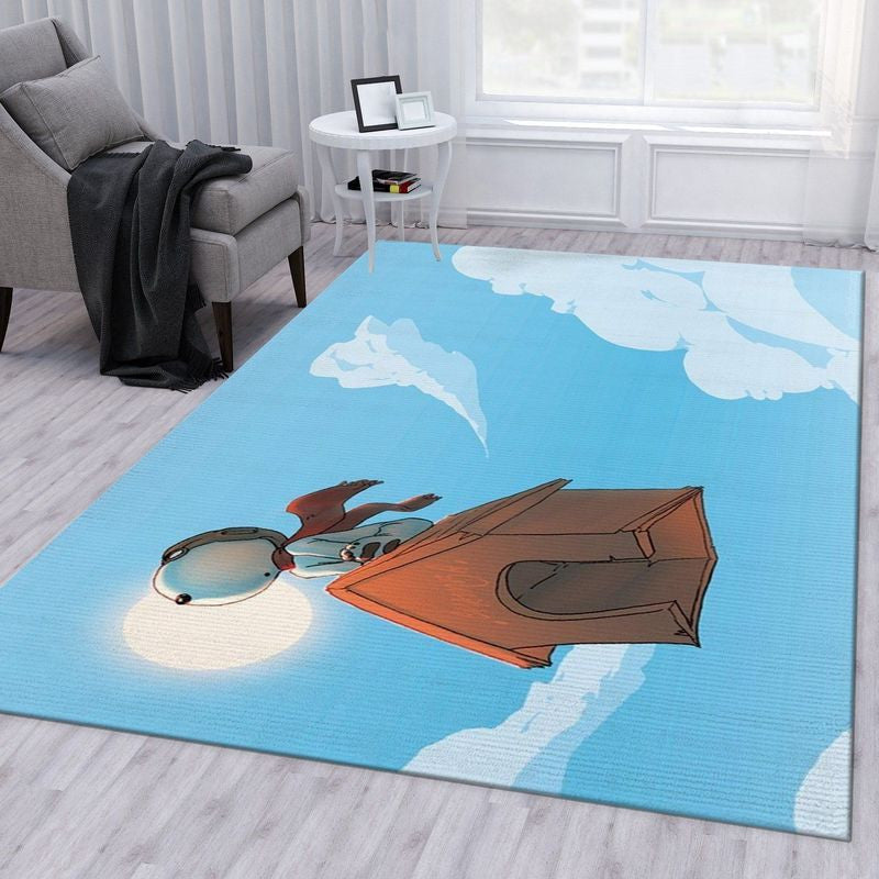 Snoopy Fly Teppich, Teppiche - Outdoor Teppich, Teppich Wohnzimmer, Küchenteppich, Kinderzimmer, Modern