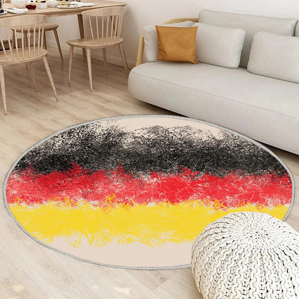 Deutsche Flagge Teppich Rund, Teppiche - Flagge Von Deutschland Outdoor Teppich Rund, Deutschland Teppich Wohnzimmer, Carpet, Rug