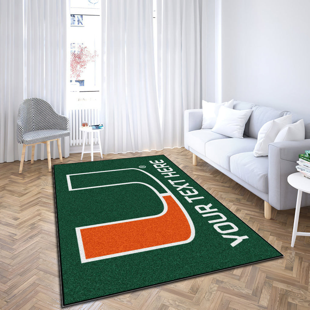Miami Hurricanes Accent teppich, teppiche - Miami Hurrikane Akzent outdoor teppich, teppich wohnzimmer, Küchenteppich, kinderzimmer, modern