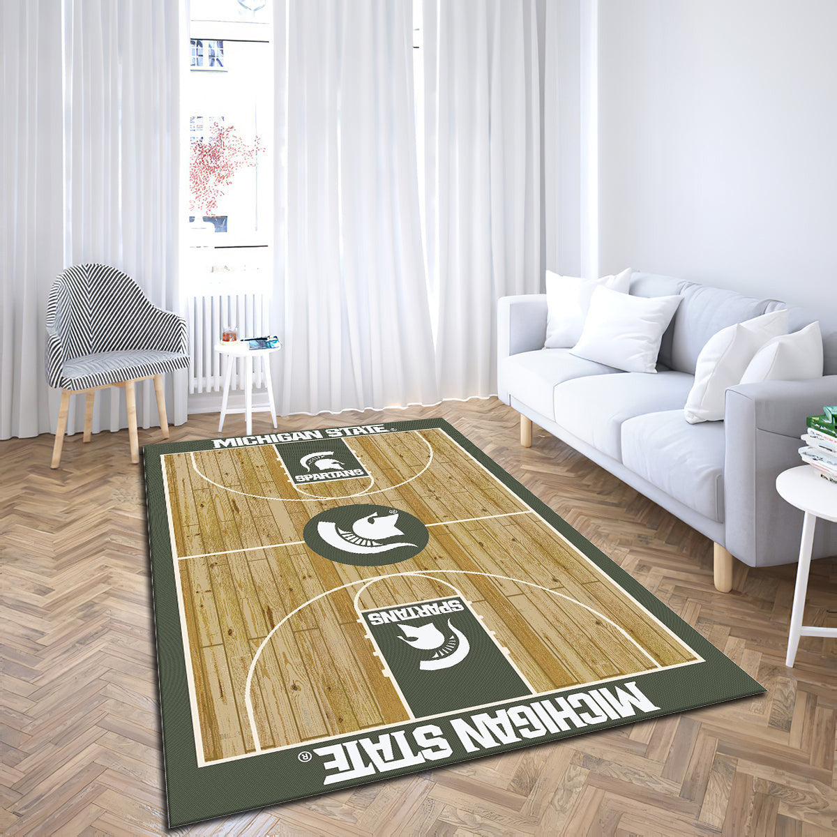 Michigan State Spartans Imperial Courtside teppich, teppiche - outdoor teppich, teppich wohnzimmer , Küchenteppich, kinderzimmer, modern