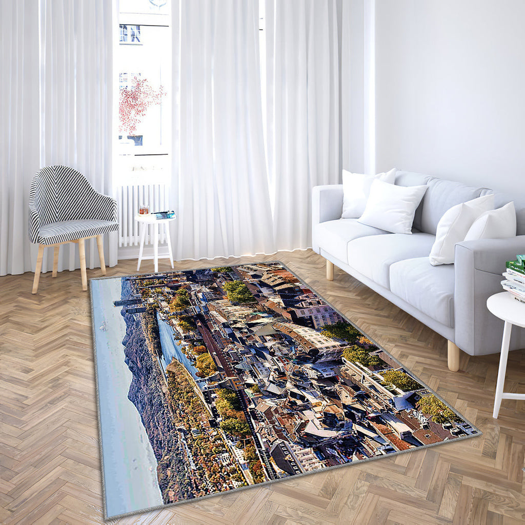 Bonn Skyline Stadtansicht Teppich, Teppiche - Sommer Outdoor Teppich, Wohnzimmerteppich, Küchenteppich, Kinderzimmer, Modern