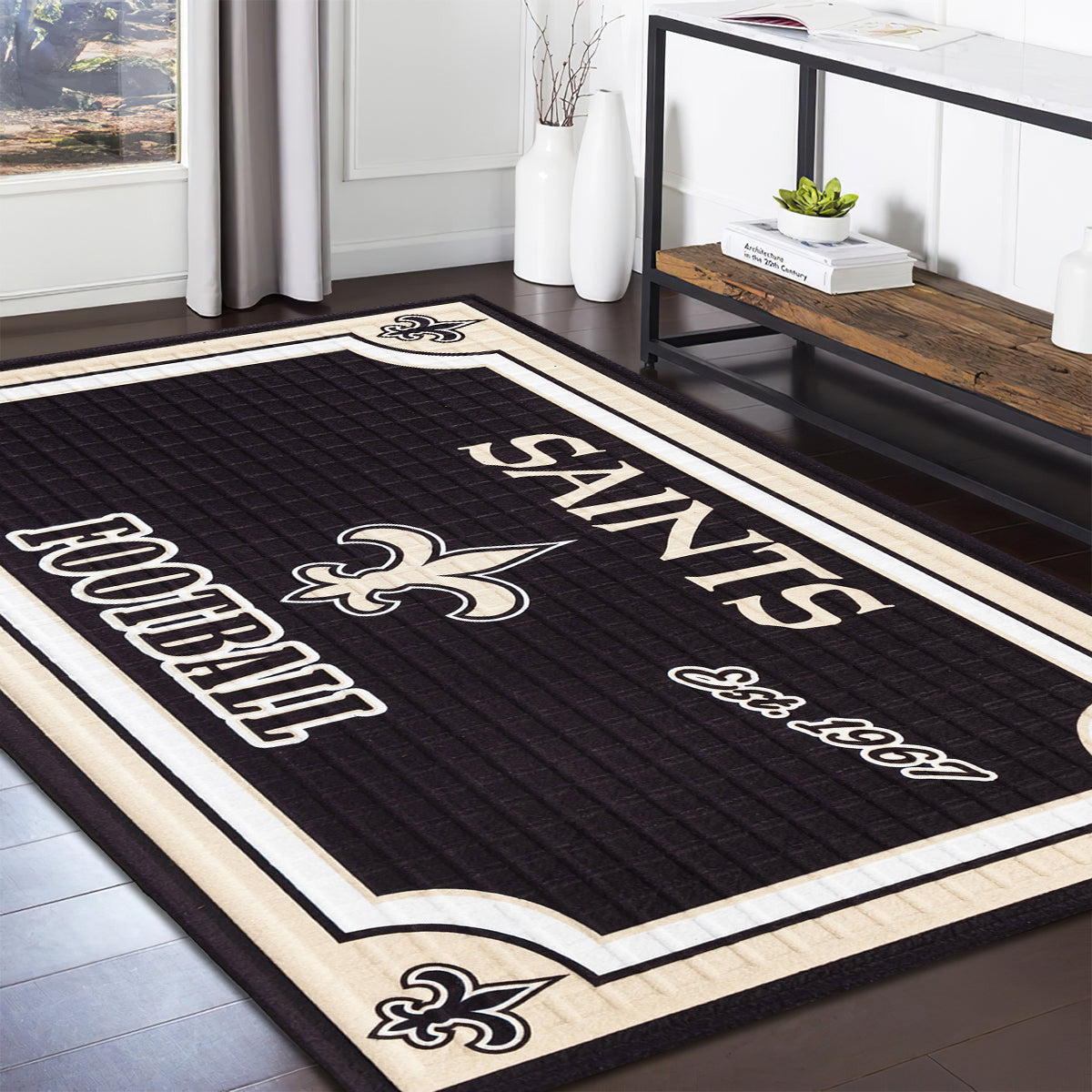 New Orleans Saints Embossed teppich, teppiche - geprägt outdoor teppich, teppich wohnzimmer , Küchenteppich, kinderzimmer, modern
