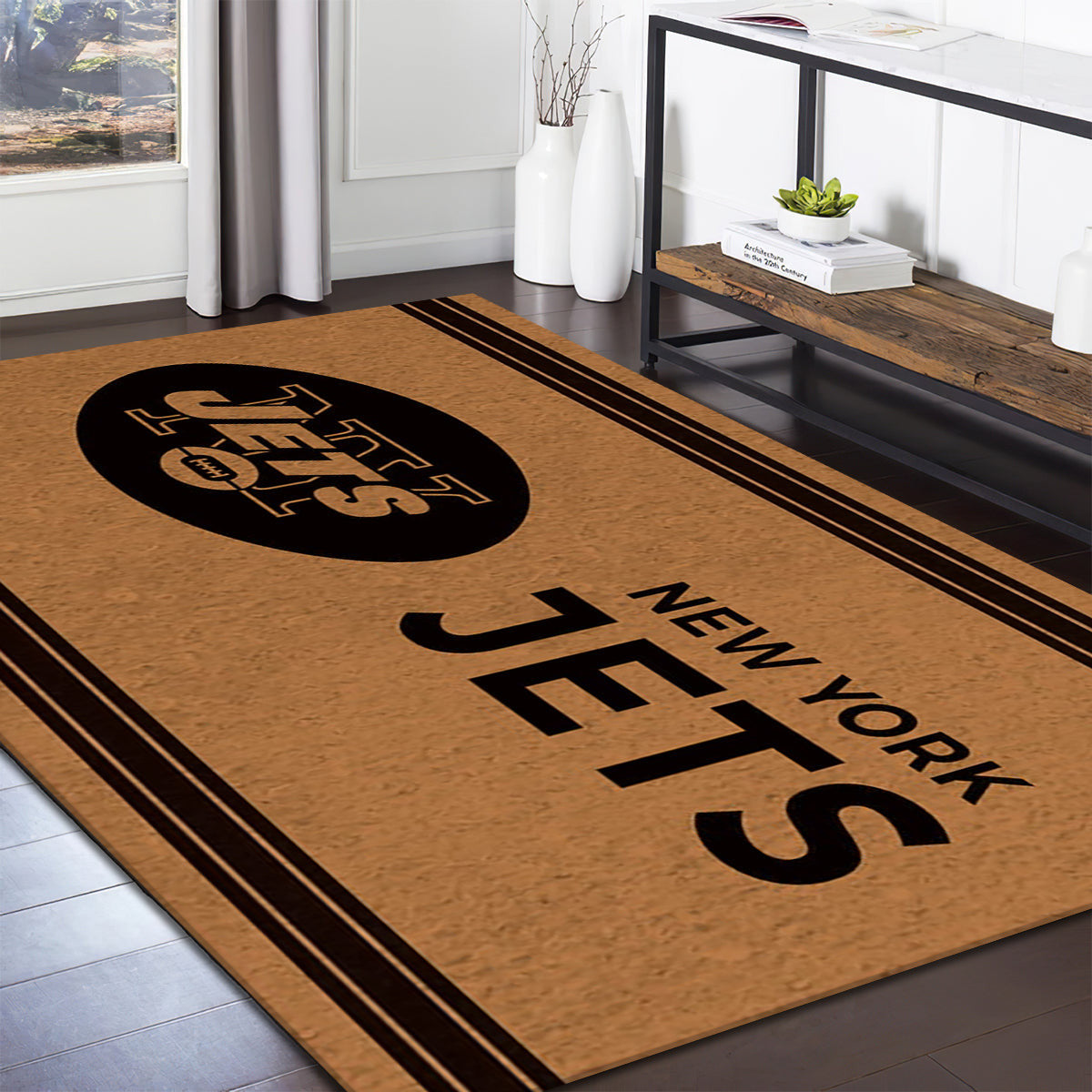 New York Jets Logo Turf teppich, teppiche - Rasen outdoor teppich, teppich wohnzimmer , Küchenteppich, kinderzimmer, modern